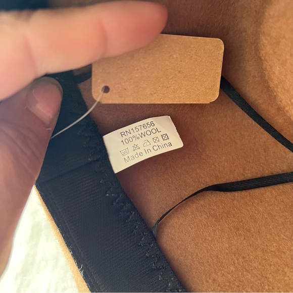 Fame 100% Wool Madison Tan/Brown Fedora Hat - Picture 6 of 10